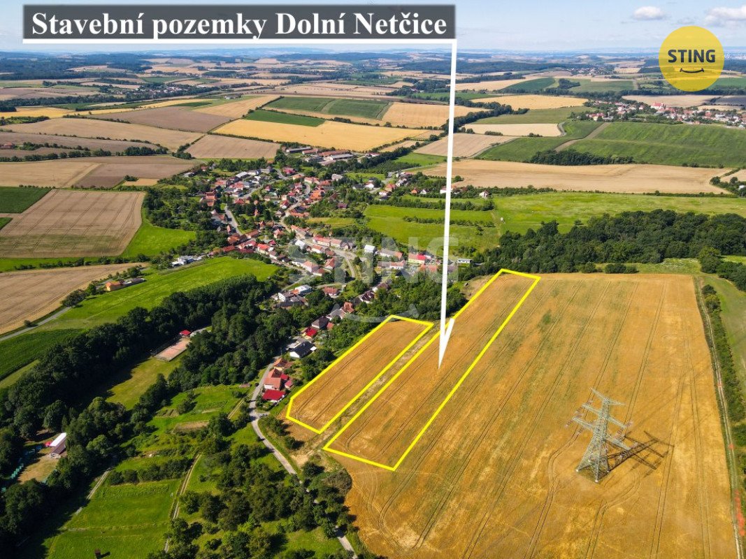 Prodej stavebních pozemků v Dolní Nětčicích 374/18, 137124
