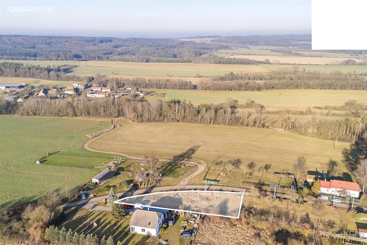 Stavební pozemek 1176 m² Radějovice u Přehýšova