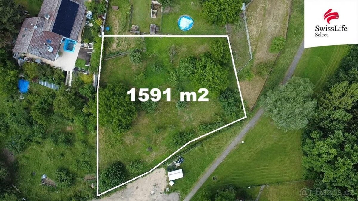 Prodej stavebního pozemku 1591 m2, Jeníkovice
