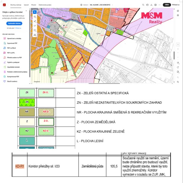 Prodej pole, 1825 m², Rosice
