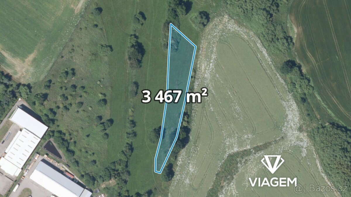 Pole 3 467 m², Podíl 25 % o výměře 867 m²