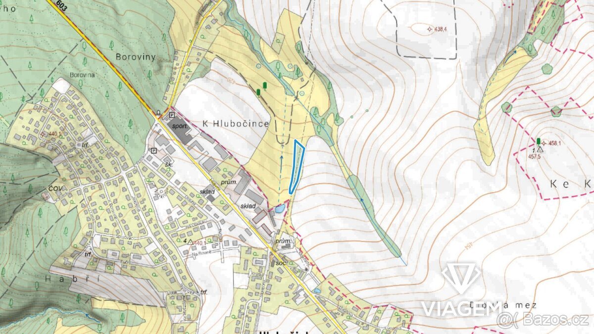 Pole 3 467 m², Podíl 25 % o výměře 867 m²