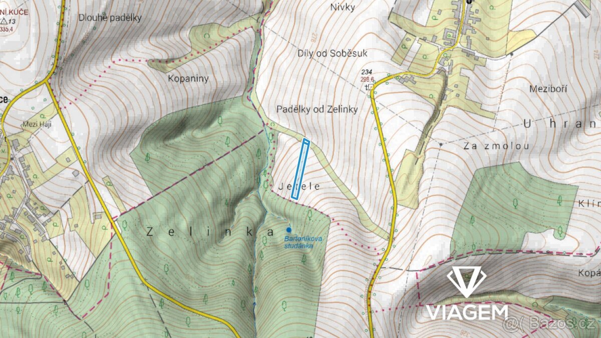 Pole 2 948 m², Podíl 20 % o výměře 590 m²