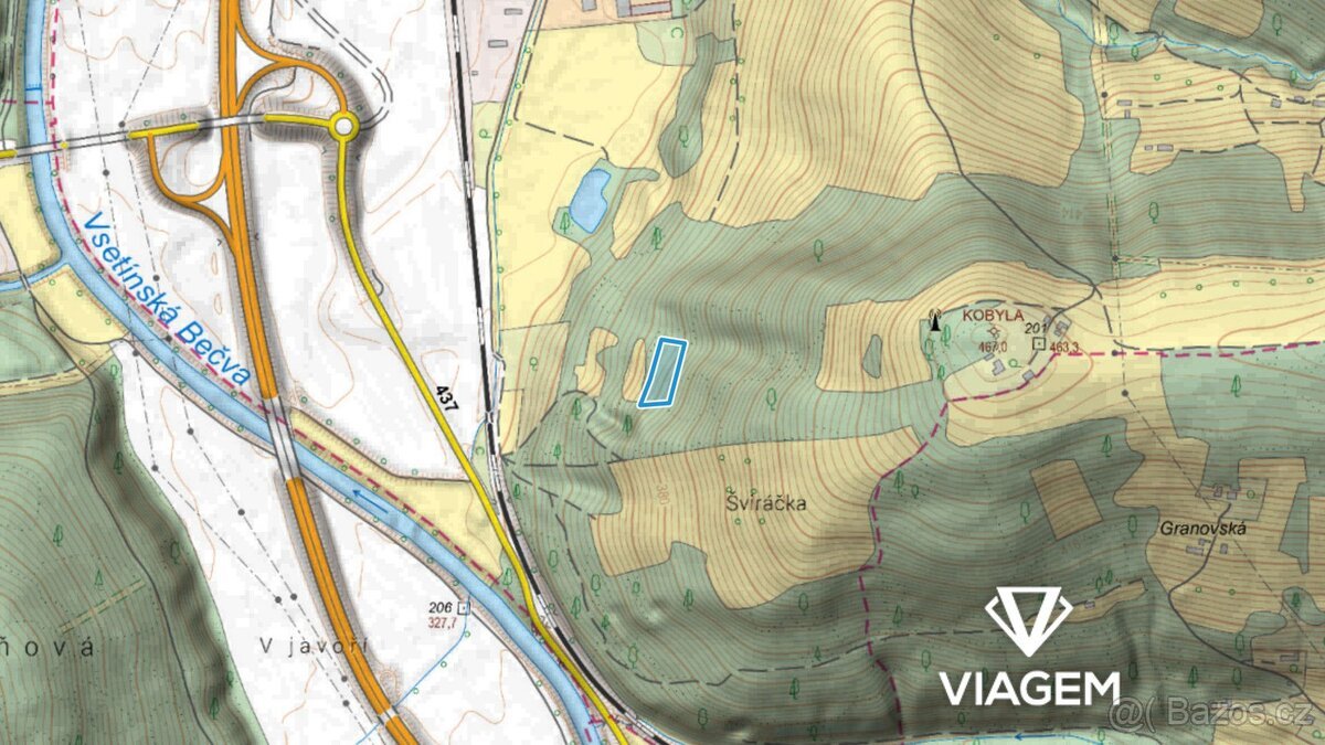 Les 3 038 m², Podíl 30 % o výměře 911 m²