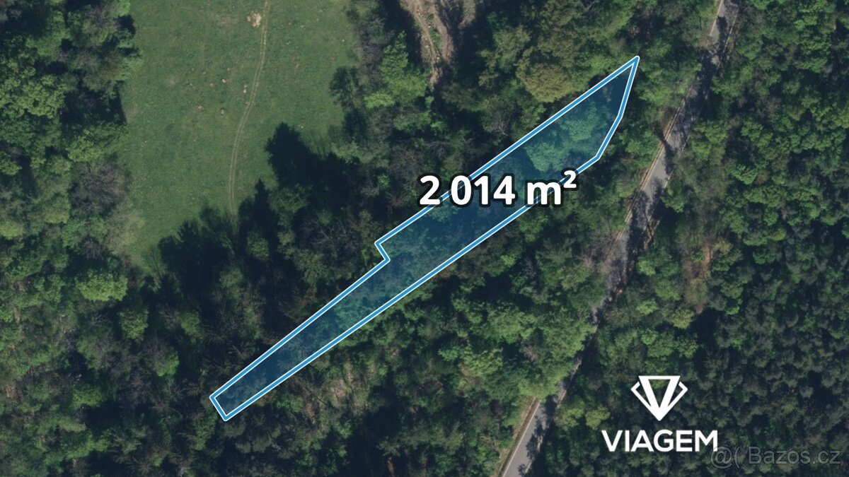 Les 2 014 m², Podíl 50 % o výměře 1 007 m²