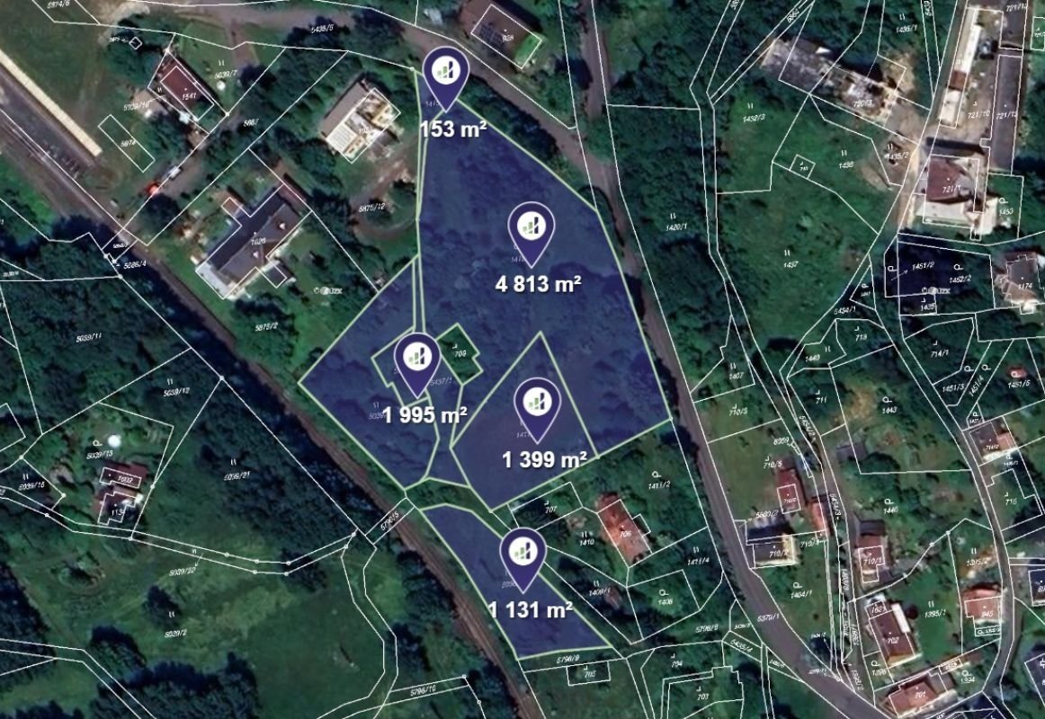 Prodej podílu 1/2 louky 4 746 m², Mikulášovice