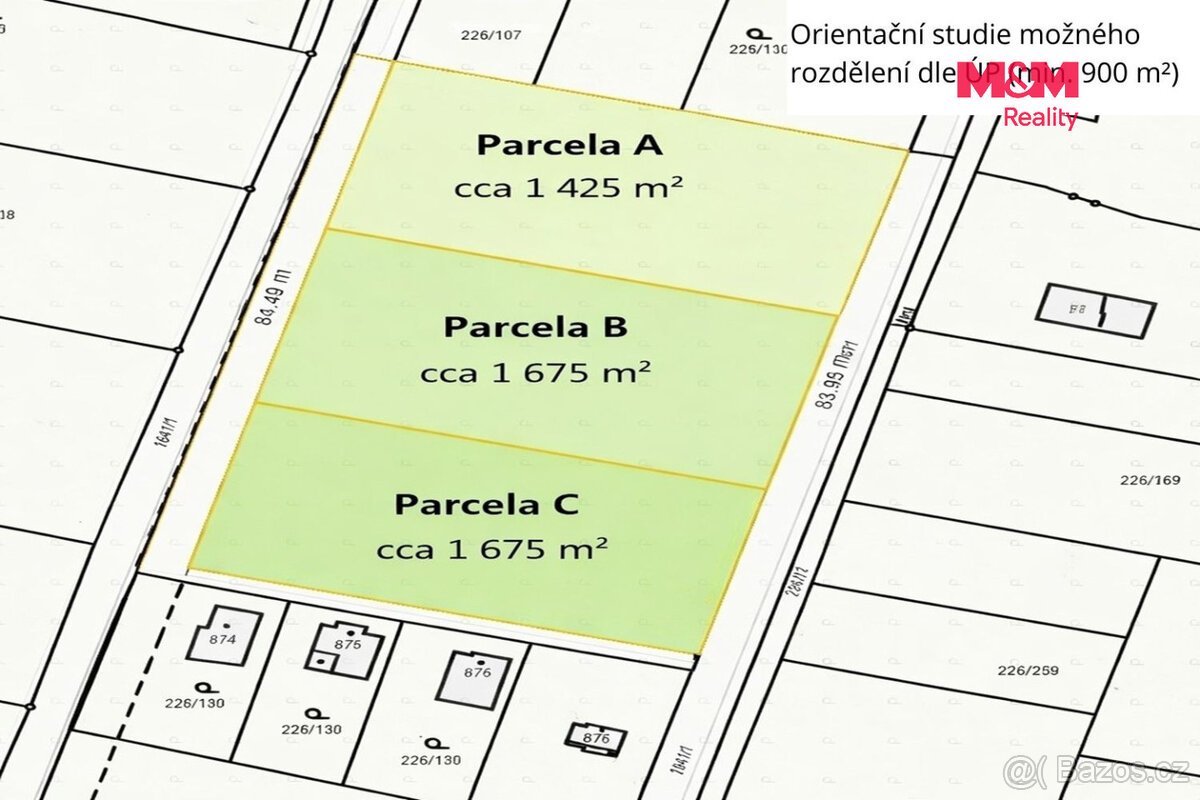 Prodej pozemku k bydlení, 5501 m², Zlenice, okr. Benešov
