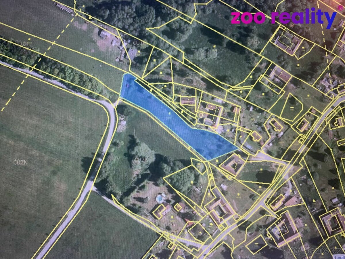 Prodej, stavební pozemek 3308 m2, Kamenná - Kondrač