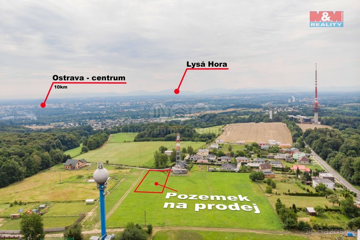 Prodej pozemku k bydlení, 1197 m², Ostrava - Hošťálkovice