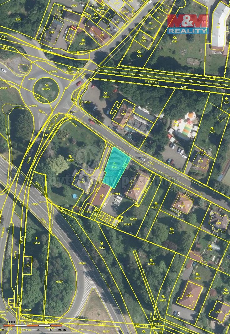 Prodej pozemku k bydlení, 449 m², Turnov, ul. Jana Palacha