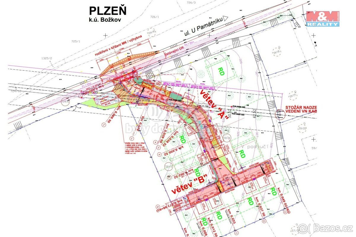 Prodej pozemku k bydlení, 5320 m², Plzeň Božkov