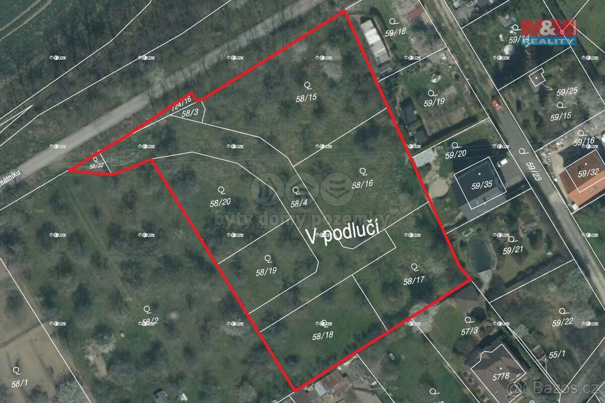 Prodej pozemku k bydlení, 5320 m², Plzeň Božkov